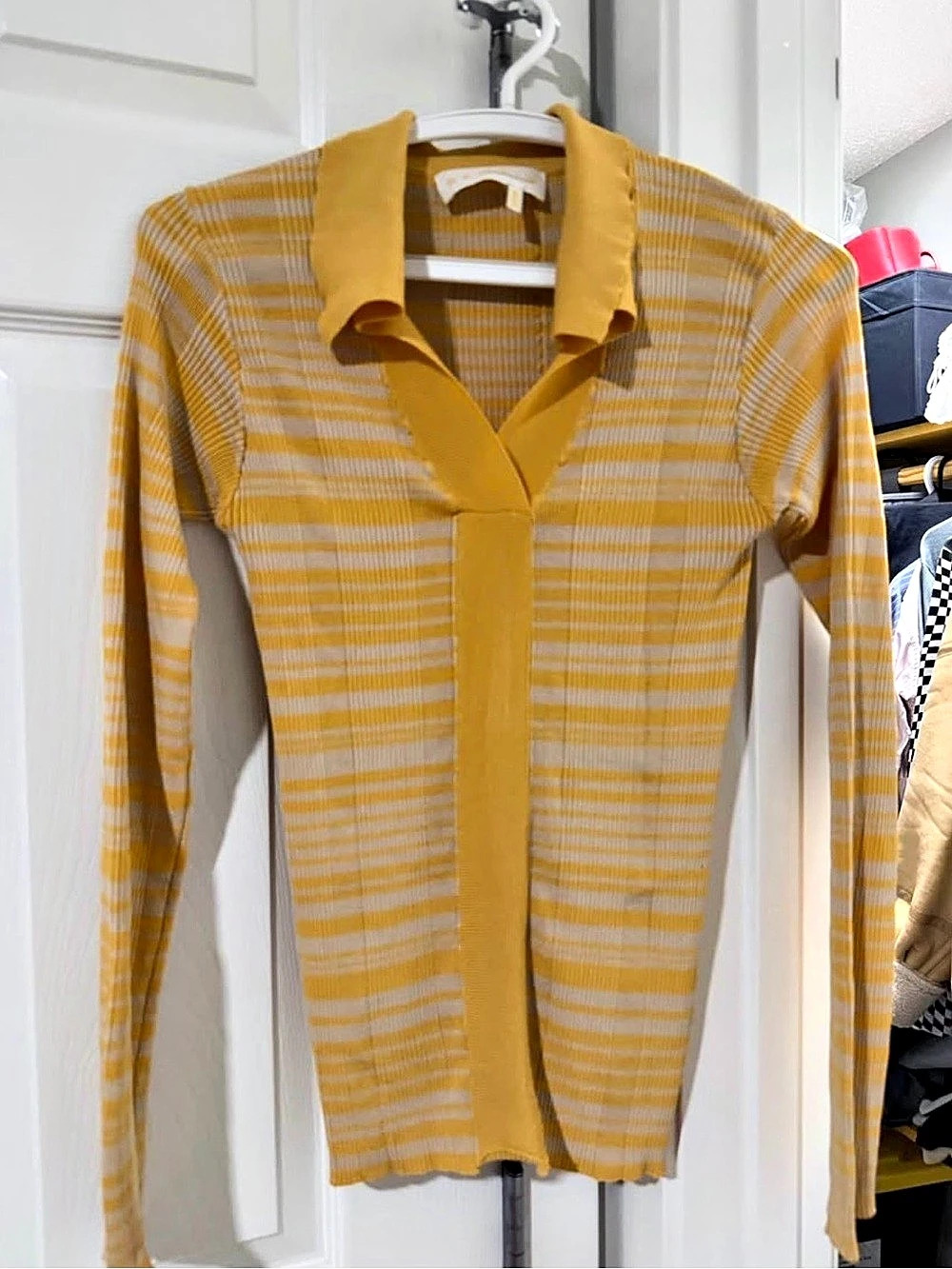 Remain Birger Christensen Striped Long Sleeve knit top